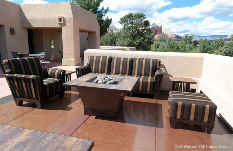 Patio at Best Western PLUS Inn of Sedona.