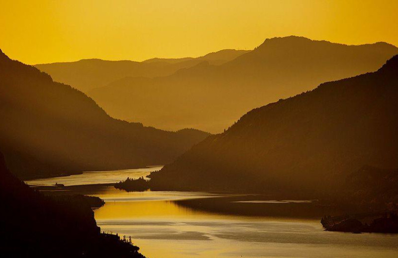 The gorge at Columbia Gorge Hotel.