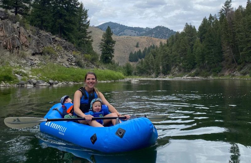 Rafting at May Family Ranch.