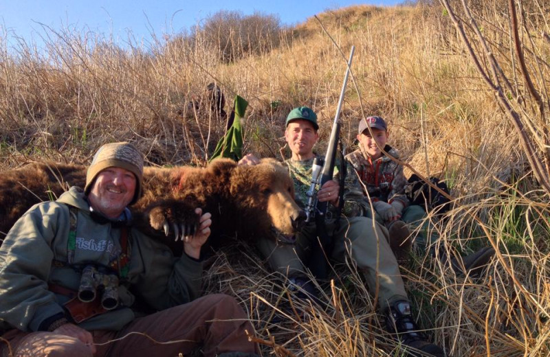 Coastal brown bear hunting at Port Lions Lodge.