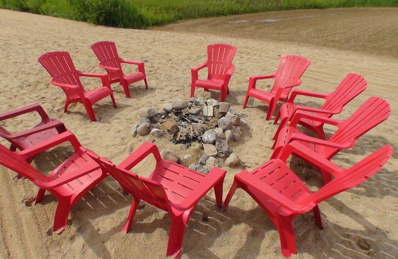 Fire pit at The Cherry Tree Inn & Suites.