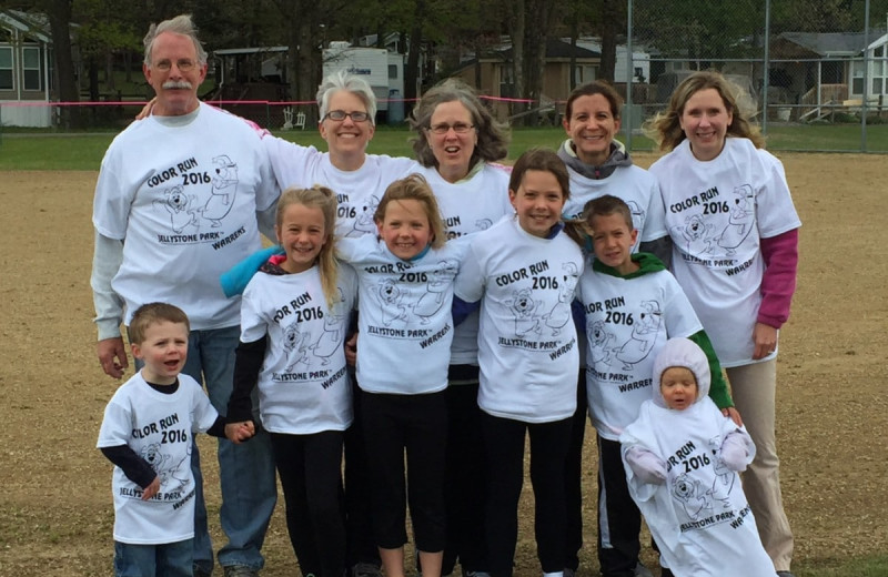 Group at Yogi Bear's Jellystone Park Warrens.