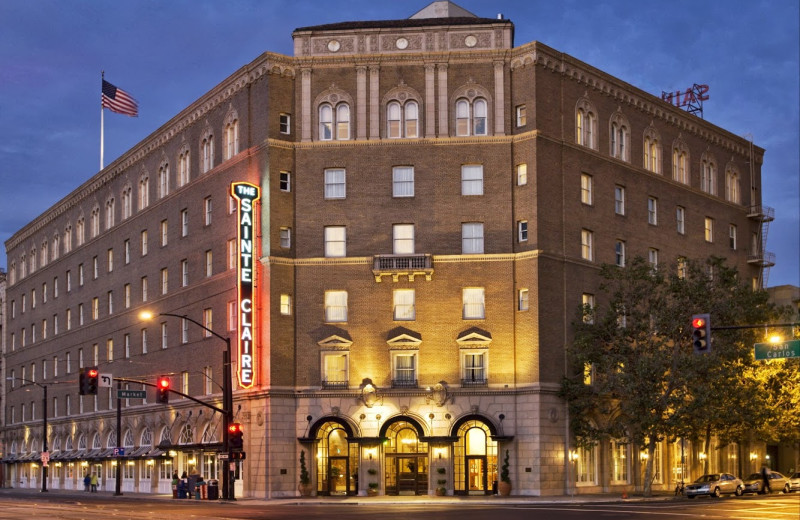 Exterior view of The Sainte Claire, a Larkspur Collection Hotel.