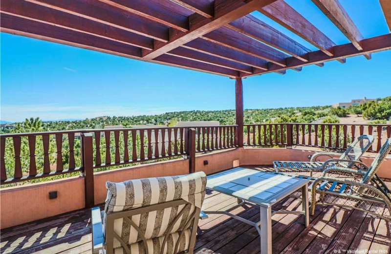 Rental deck at Vacation Rental Pros - Santa Fe.