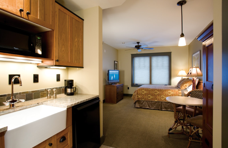 Guest room at Tamarack Lodge.