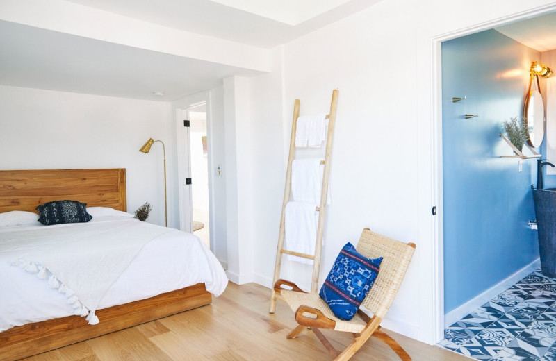 Guest room at Hero Beach Club.