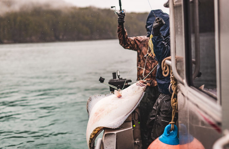 Fishing at Elfin Cove Resort.