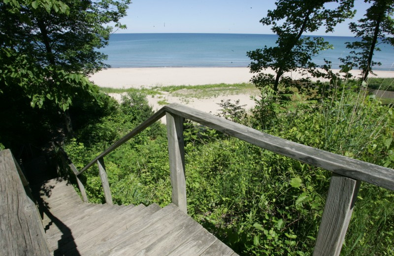 Beach near Lake Michigan Reunion & Retreat.