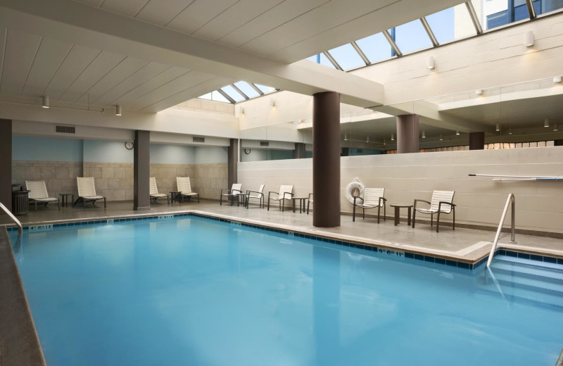 Indoor pool at Wyndham Pittsburgh University Center.