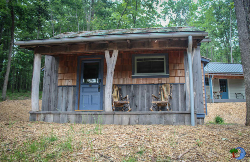 Tiny house exterior at Blue Moon Rising.