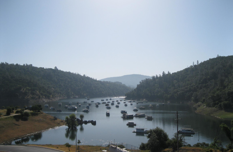 The marina at Lake Oroville.