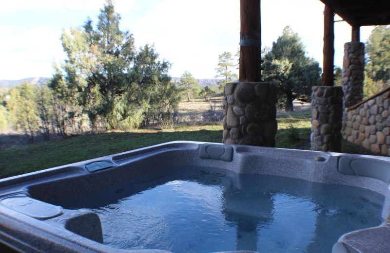 Rental hot tub at Sunetha Property Management.