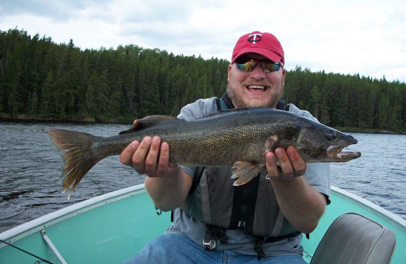 Fishing at Uchi Lake Lodge.