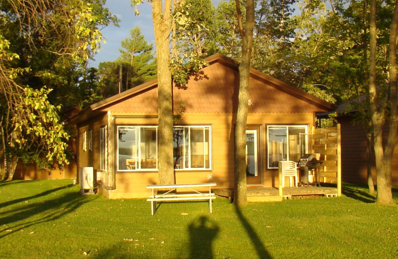 Cabin exterior at Gull Four Seasons Resort.