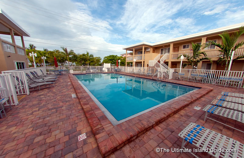 Outdoor pool at Sand Castle Beach Club.