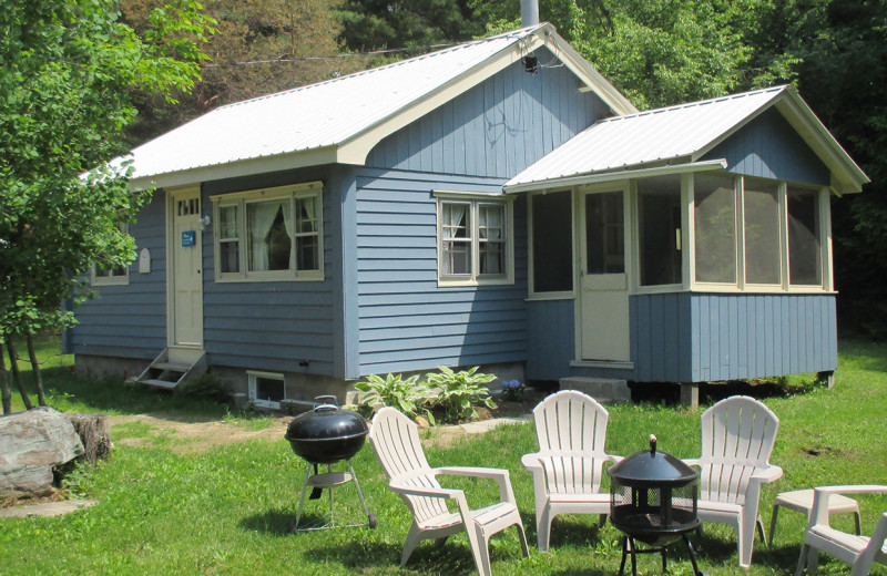 Cabin exterior at Lapland Lake Nordic Vacation Center.