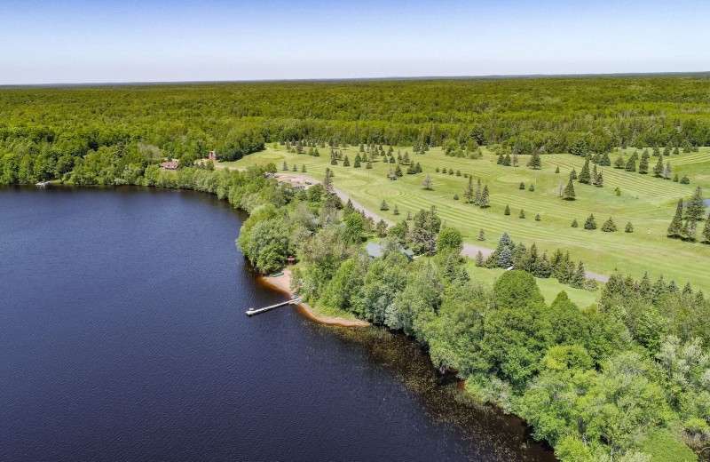 Aerial view of Legacy Lodge.