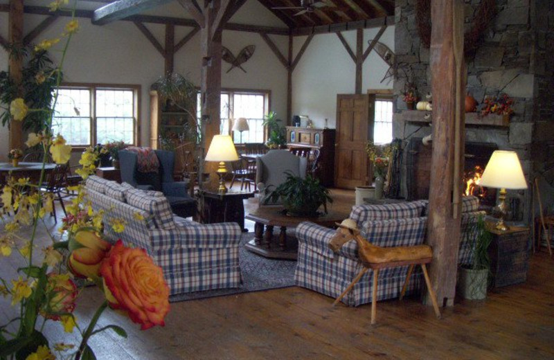 Lobby view at The Inn at Willow Pond.