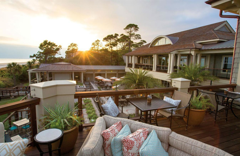 Patio at Sea Pines Resort.