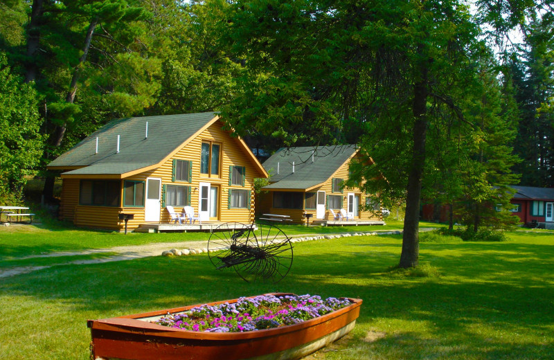 Cabins at Mantrap Lodge.