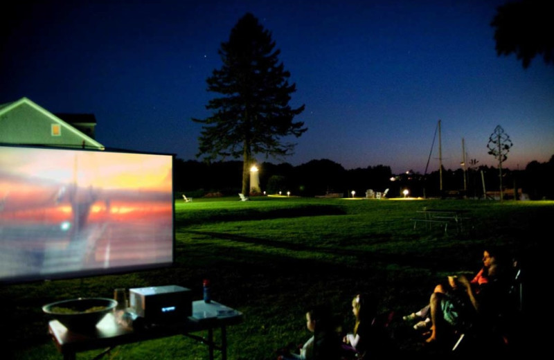 Movies under the stars at The Nonantum Resort.
