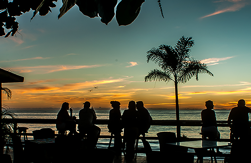 Sunset at Hotel Villa Confresi.