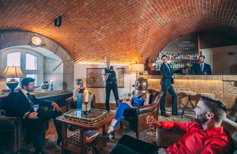 Castle bar at Luxury Castle Hire.
