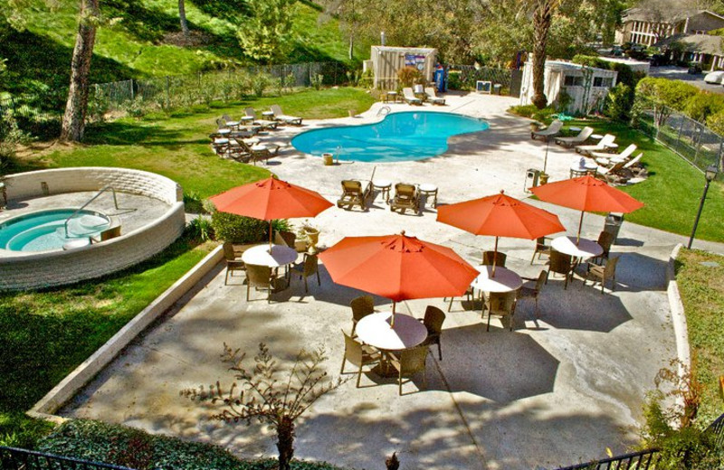 Outdoor pool at Pala Mesa Resort.