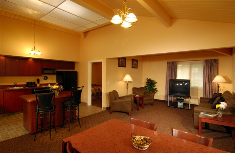 Cottage interior at Kah-Nee-Ta Resort and Spa.