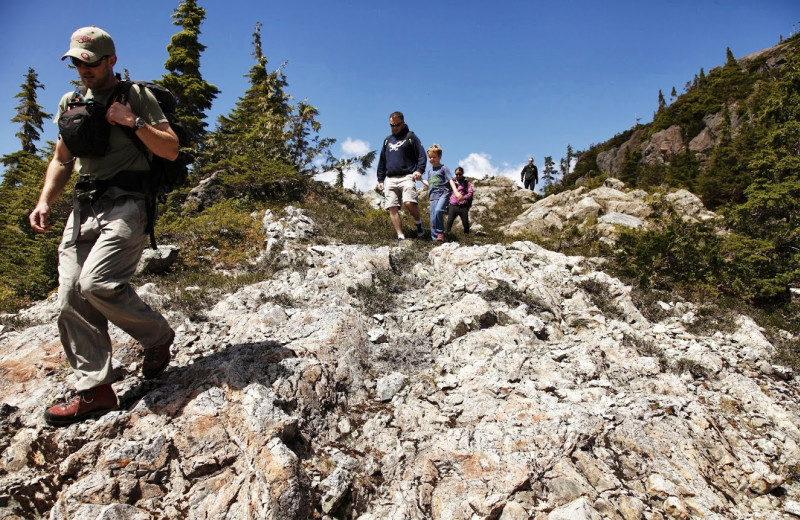 Hiking at Clayoquot Wilderness Resort.