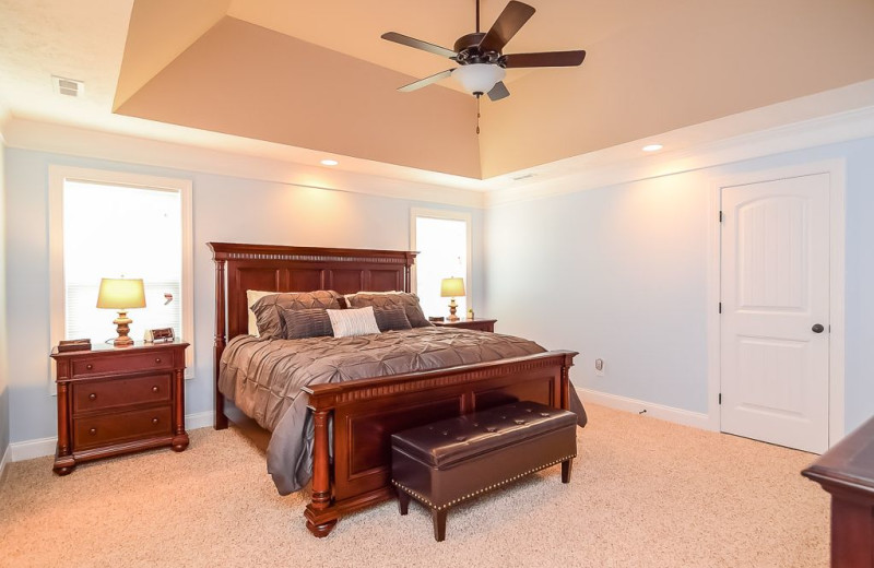 Rental bedroom at Sandhills Rentals.