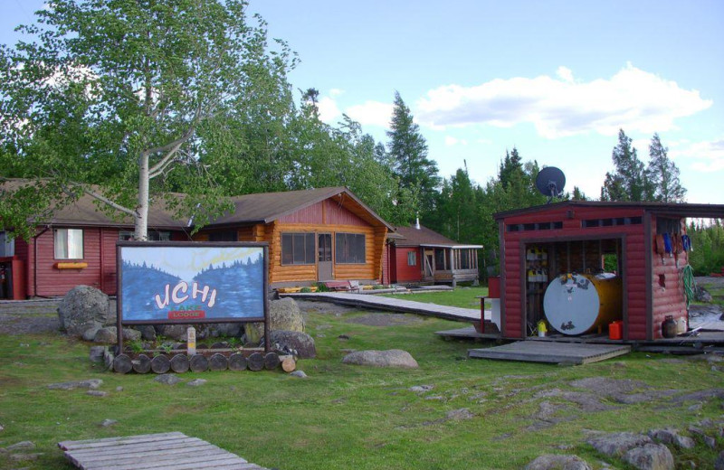 Exterior view of Uchi Lake Lodge.