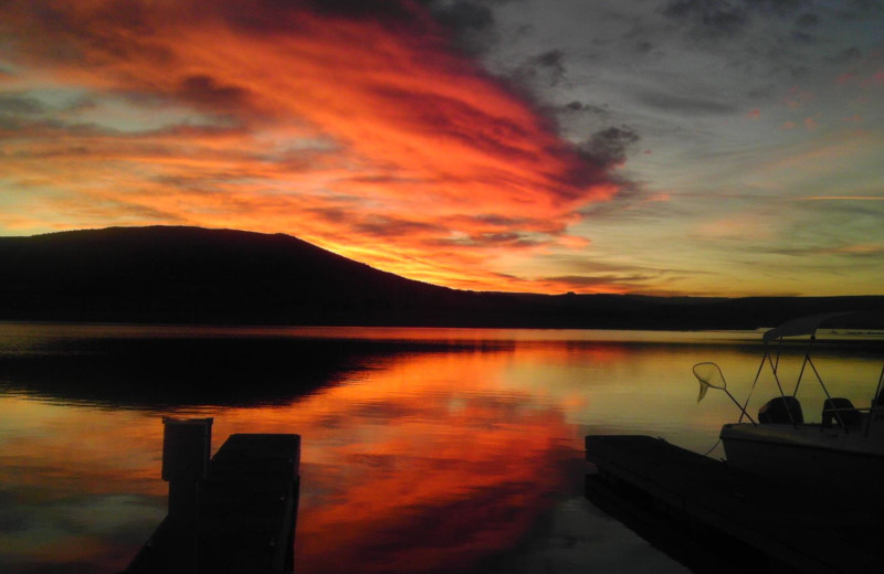 Sunset at Antelope Point.