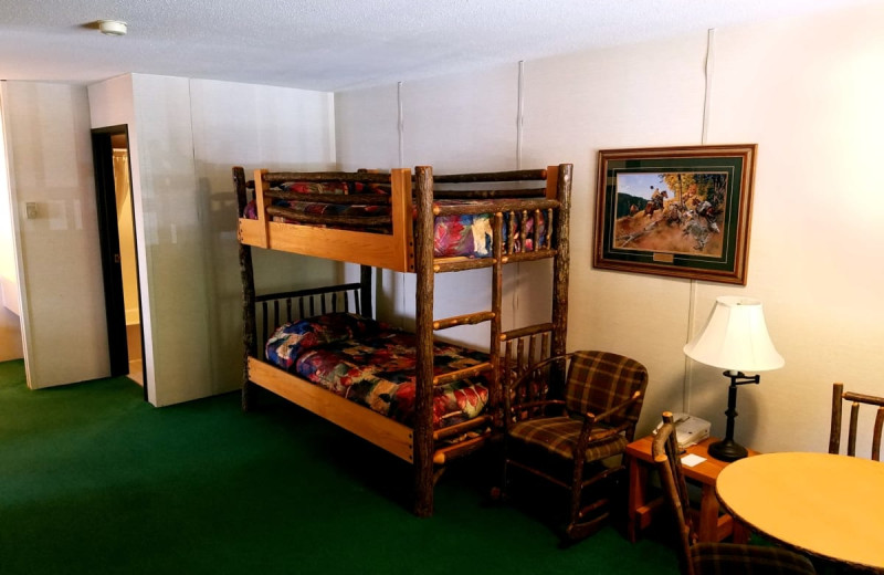 Guest room at Rushmore Express Inn & Family Suites.