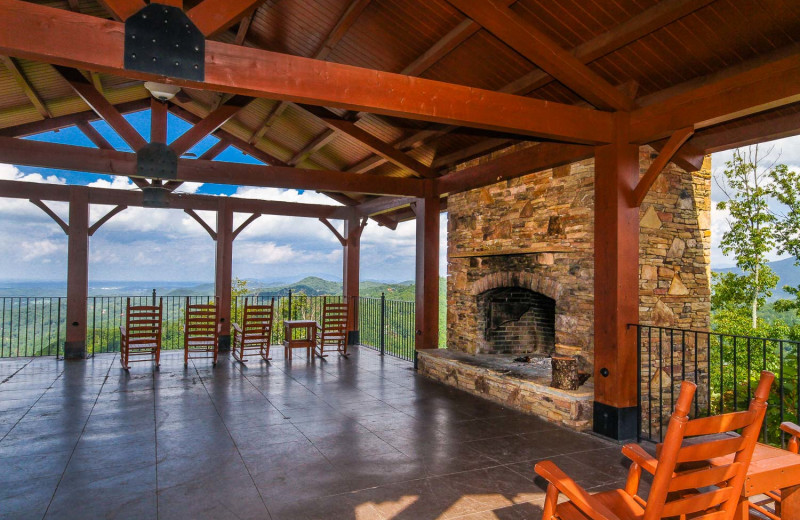 Rental patio at The Preserve Resort.