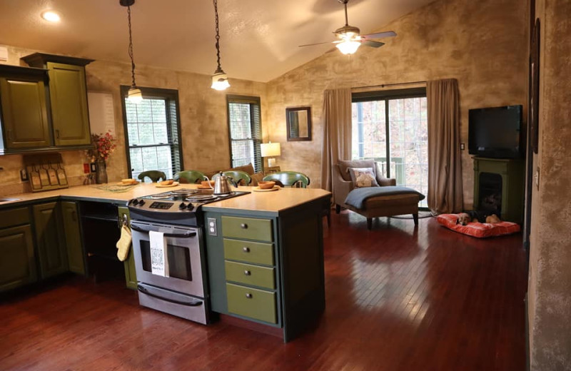 Kitchen at Blue Boar Inn.