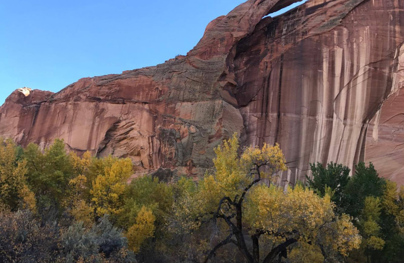 Mountain at Escalante Yurts.