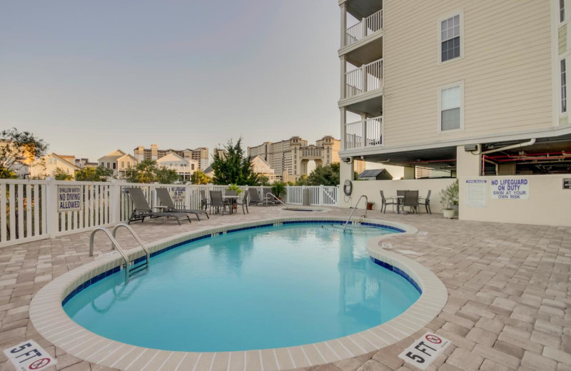 Rental pool at North Beach Vacation Rentals.