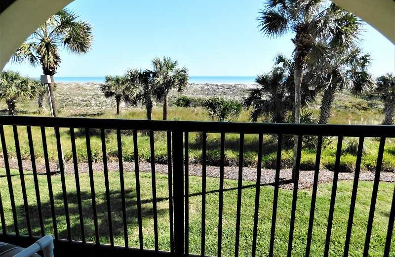 Rental balcony at Family Sun Vacation Rentals.