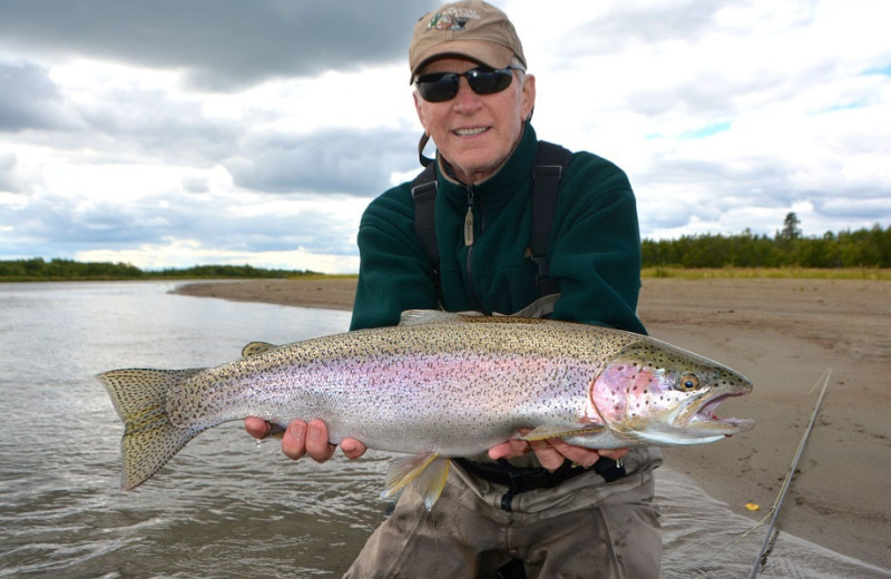 Fishing at Alagnak Lodge.