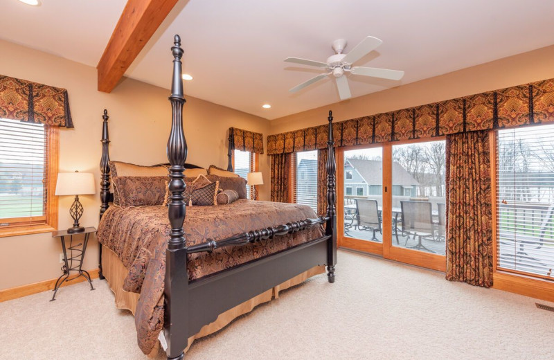 Rental bedroom at Railey Vacations.