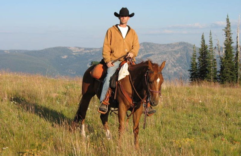 Horseback riding at Silver Spur Outfitters.