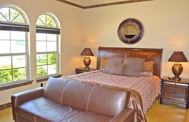 Rental bedroom at Log Country Cove.