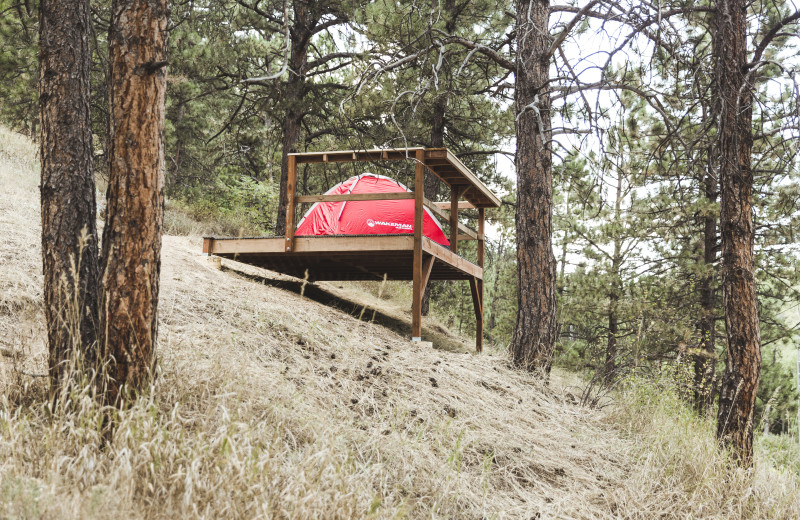 Camping at Boulder Adventure Lodge.