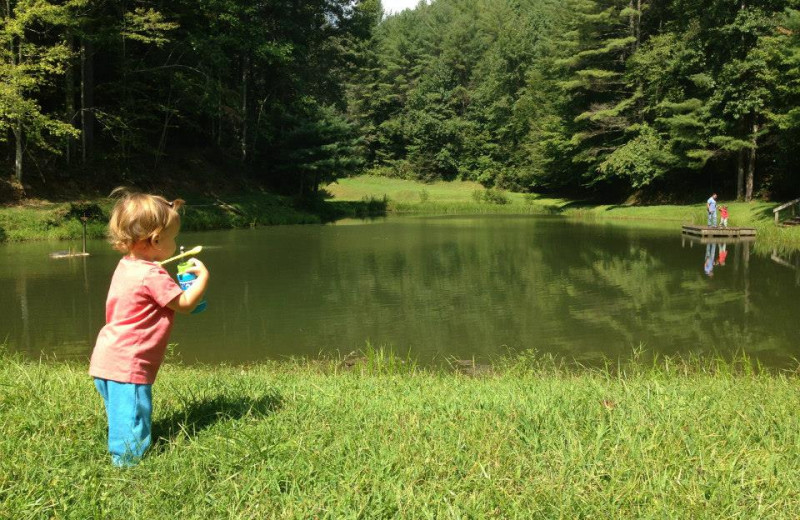 Pond at Leatherwood Mountains Resort.