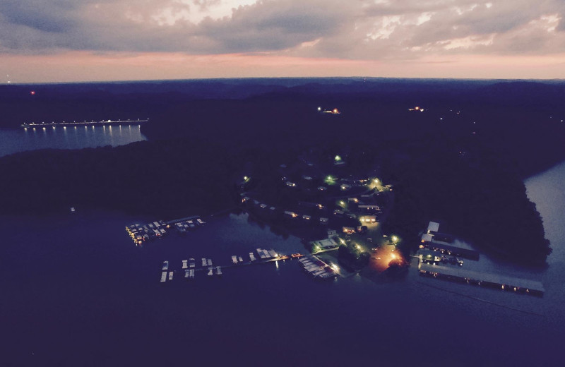 Aerial view of Cedar Hill Resort.