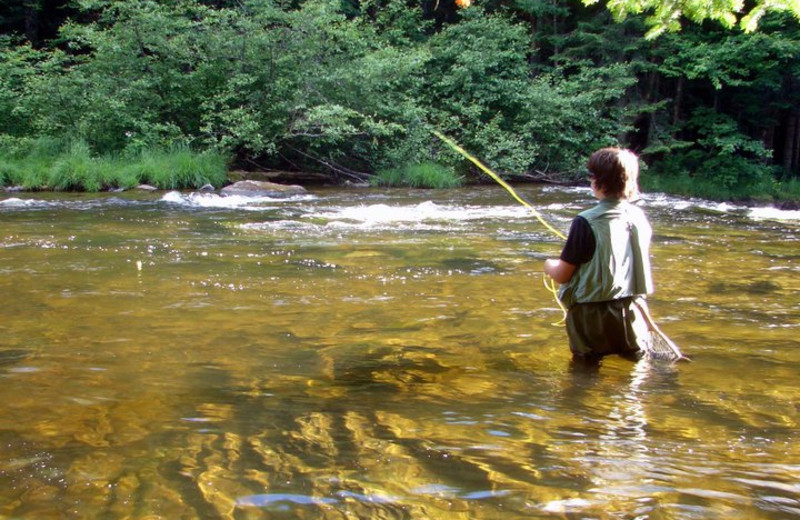 Fishing at Cabins at Lopstick.