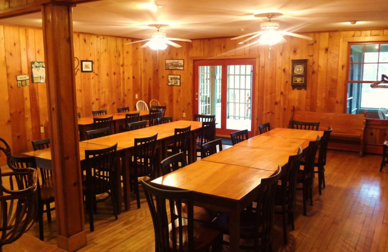 Dining room at Grand Beach Inn.