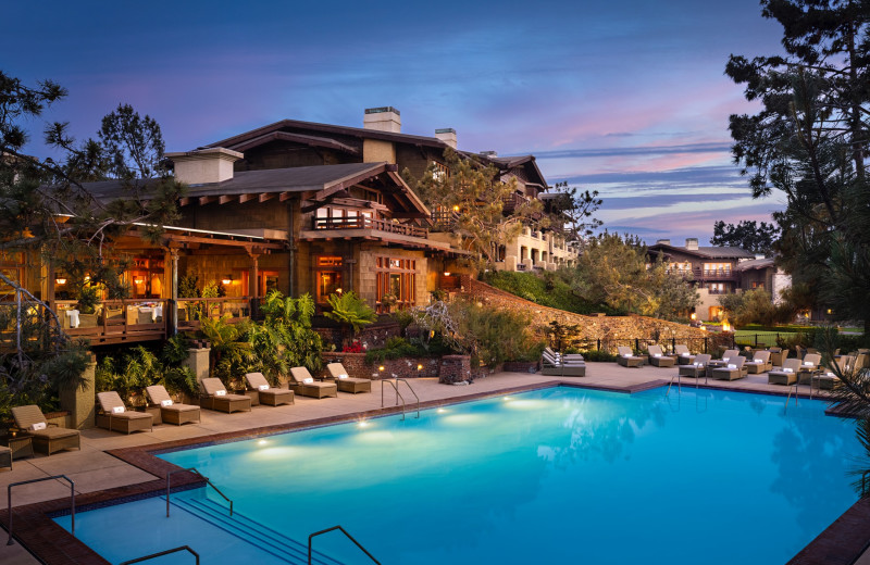 Outdoor pool at The Lodge at Torrey Pines.