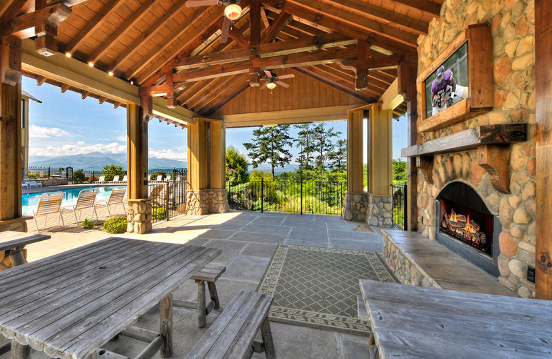 Picnic pavilion at Legacy Mountain Resort